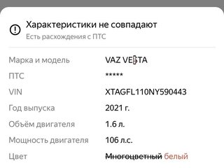 2021 Lada (ВАЗ) Vesta I, белый, 1550000 рублей, вид 3