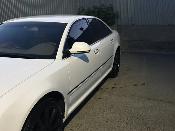 2008 Audi A8 II (D3) Рестайлинг 2, белый - вид 7