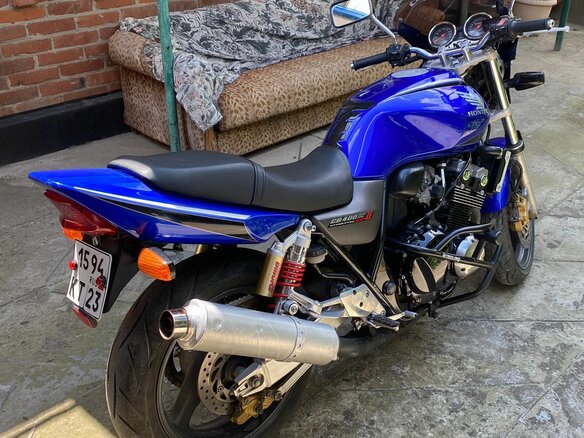 2003 Honda CB 400 Super Four, синий, 450000 рублей - вид 5