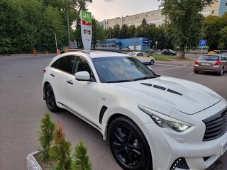 2012 Infiniti FX37 II (S51) Рестайлинг, белый, 2200000 рублей, вид 3