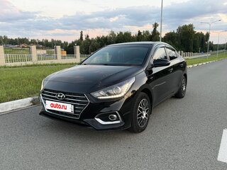 2018 Hyundai Solaris II, чёрный, 1350000 рублей, вид 1