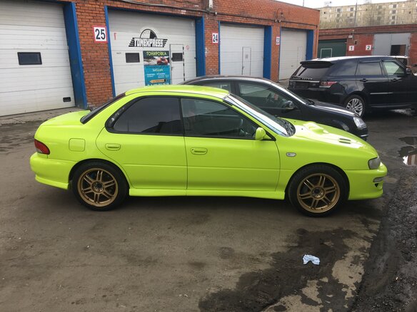 2000 Subaru Impreza WRX STi I, жёлтый - вид 7