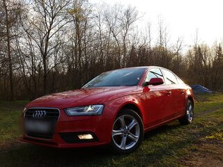 2013 Audi A4 IV (B8) Рестайлинг, красный, 1199999 рублей, вид 1