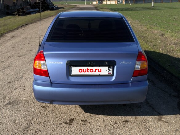 2004 Hyundai Accent ТагАЗ II, фиолетовый, 505000 рублей - вид 6