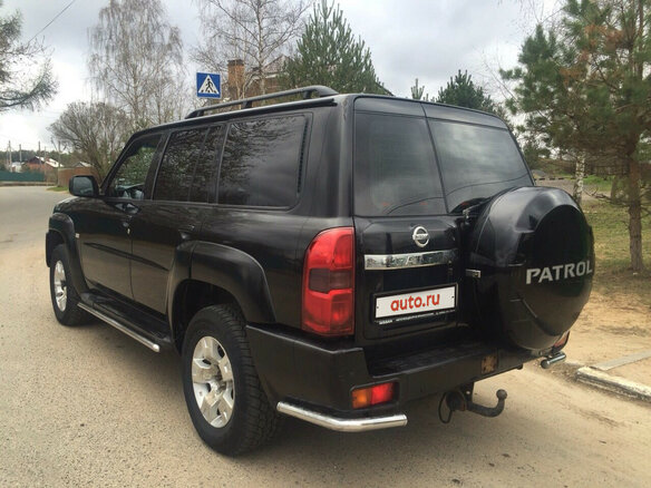 2005 Nissan Patrol V (Y61) Рестайлинг, чёрный - вид 3