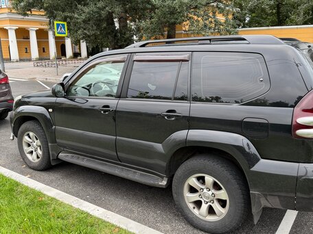 2005 Toyota Land Cruiser Prado 5-speed 120 Series, чёрный, 1600000 рублей, вид 4