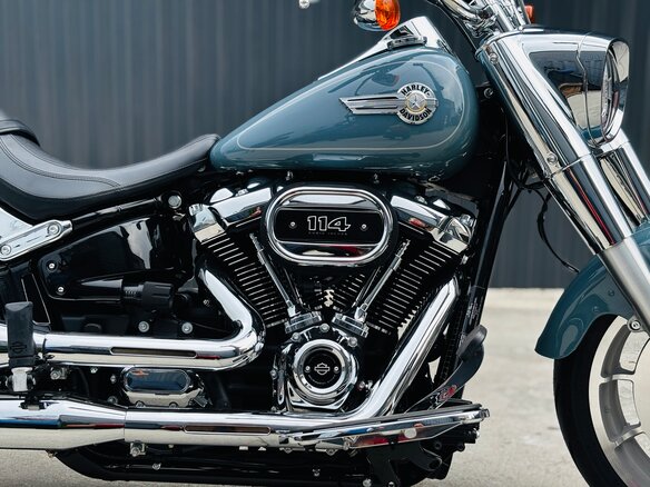 2024 Harley-Davidson Fat Boy, голубой, 3500000 рублей - вид 7