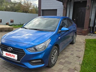 2017 Hyundai Solaris II, синий, 1050000 рублей, вид 2