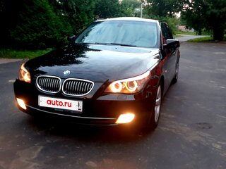 2008 BMW 5 серии 525i V (E60/E61) Рестайлинг, чёрный, 1777000 рублей, вид 1