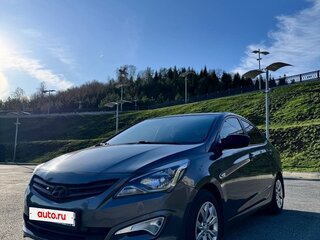 2014 Hyundai Solaris I Рестайлинг, серый, 930000 рублей, вид 1