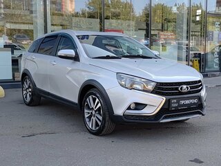 2019 Lada (ВАЗ) Vesta SW Cross I, серебристый, 890000 рублей, вид 3