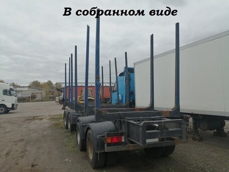 1989 Jyki Прицеп-лесовоз с раздвижной рамой, серый, 690000 рублей, вид 3