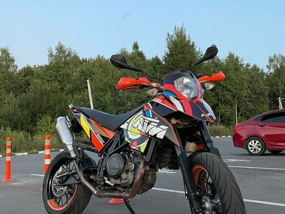 2008 KTM 690 SM, оранжевый - вид 1