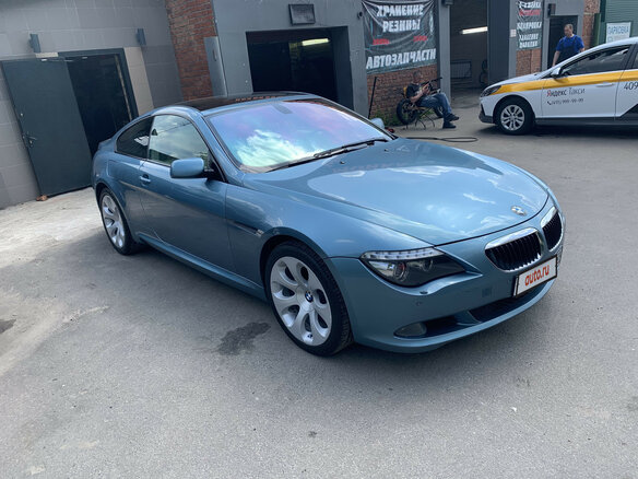 2008 BMW 6 серии 630i II (E63/E64) Рестайлинг, голубой - вид 17
