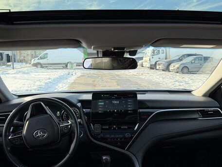 2022 Toyota Camry VIII (XV70) Рестайлинг, чёрный, 2800000 рублей, вид 5