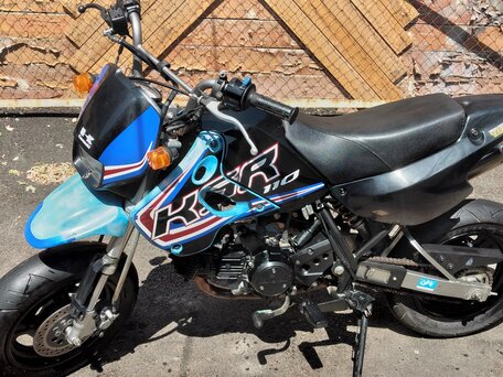 2007 Kawasaki KSR 110, синий, 189000 рублей, вид 2