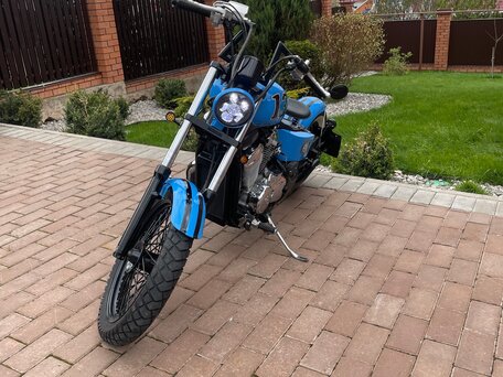 1999 Honda Steed 400, голубой, 400000 рублей, вид 2