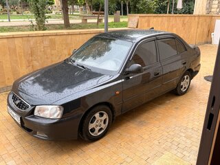 2008 Hyundai Accent ТагАЗ II, чёрный, 425000 рублей, вид 1