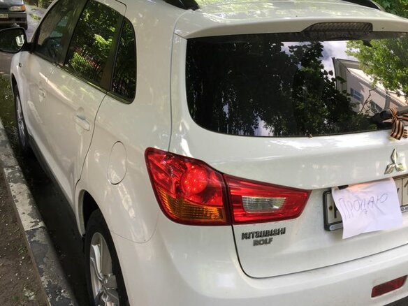 2014 Mitsubishi ASX I Рестайлинг, белый - вид 2