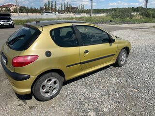2002 Peugeot 206, жёлтый, 125695 рублей, вид 3