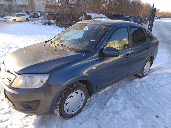 2014 Lada (ВАЗ) Granta I, синий, 499000 рублей