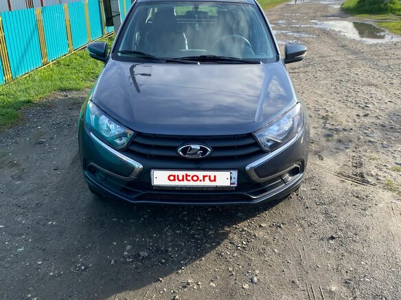 2024 Lada (ВАЗ) Granta I Рестайлинг, серый, 950000 рублей - вид 2