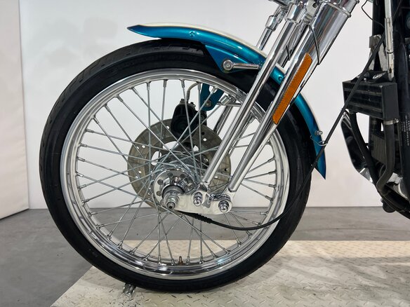 1990 Harley-Davidson Springer Softail, голубой - вид 11