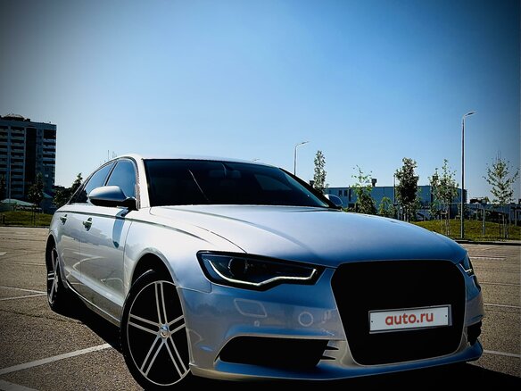 2014 Audi A6 IV (C7), серебристый, 1890000 рублей - вид 3