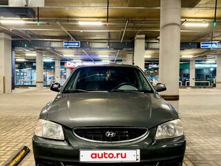 2004 Hyundai Accent ТагАЗ II, серый, 360000 рублей, вид 2