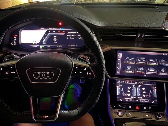 2019 Audi A6 40 TDI V (C8), серый, 4450000 рублей - вид 24