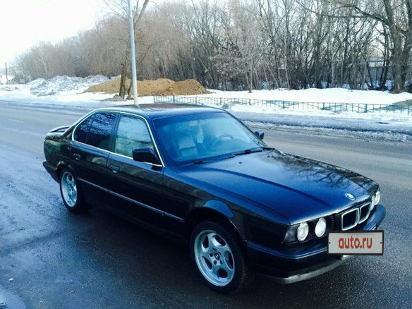 1991 BMW 5 серии 535i III (E34), чёрный - вид 2
