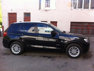 2013 BMW X3 20i xDrive II (F25), чёрный, 1500000 рублей, вид 3