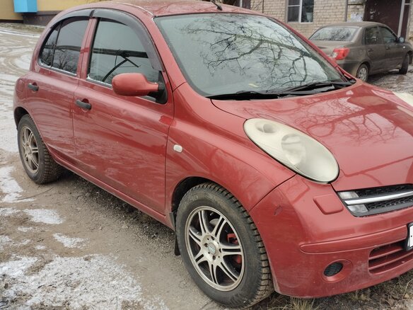 2007 Nissan Micra III (K12), красный, 430000 рублей - вид 1