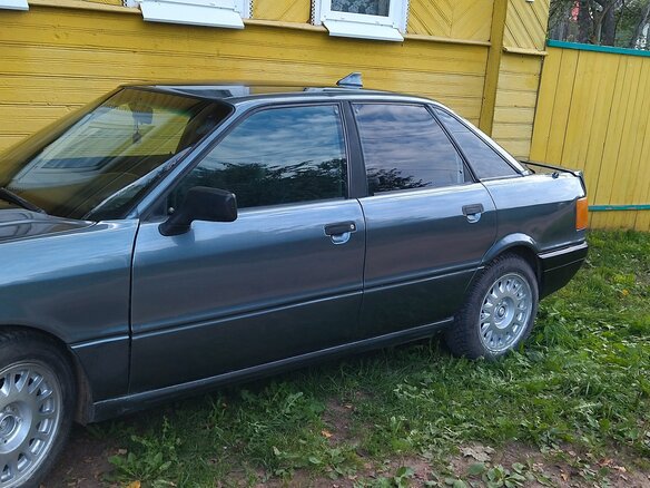 1988 Audi 80 IV (B3), синий, 150000 рублей - вид 1