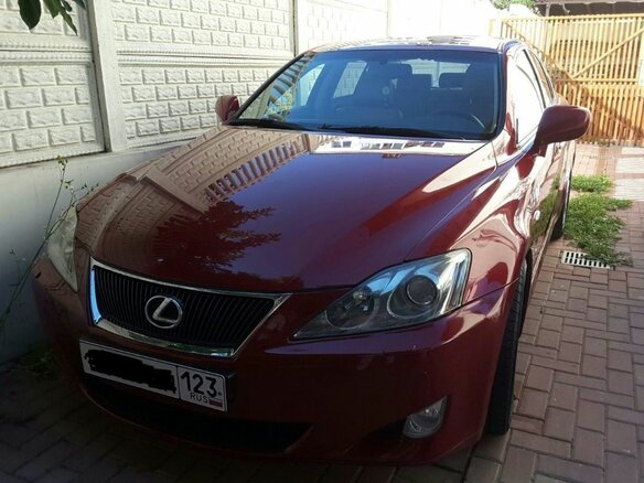 2007 Lexus IS 250 II, красный, 1530000 рублей - вид 1