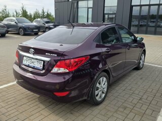2012 Hyundai Solaris I, фиолетовый, 690000 рублей, вид 4