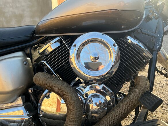2002 Yamaha XVS1100, бежевый, 550000 рублей - вид 10