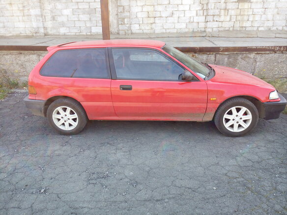 1989 Honda Civic IV, красный - вид 5