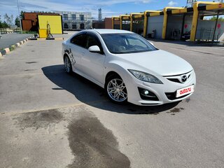 2010 Mazda 6 II (GH) Рестайлинг, белый, 899999 рублей, вид 4