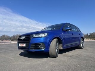 2017 Audi Q7 II (4M), синий, 4850000 рублей, вид 2