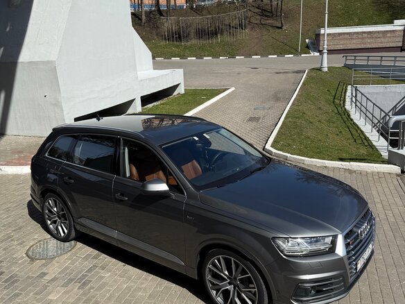 2017 Audi SQ7 I (4M), серый, 4900000 рублей - вид 6