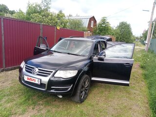 2008 Volkswagen Touareg I Рестайлинг, чёрный, 790000 рублей, вид 1
