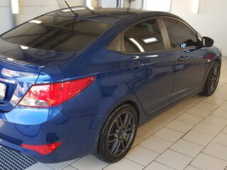 2015 Hyundai Solaris I Рестайлинг, синий, 1400000 рублей, вид 5