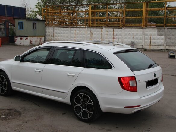 2012 Skoda Superb, белый - вид 1