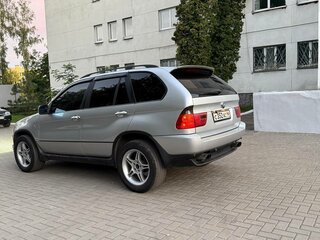2001 BMW X5 3.0i I (E53), серебристый, 750000 рублей, вид 4