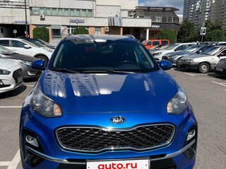 2018 Kia Sportage IV Рестайлинг, синий, 1690000 рублей, вид 1