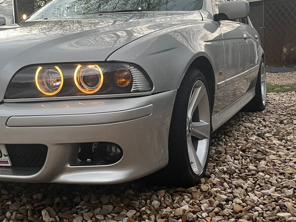 2003 BMW 5 серии 525i IV (E39) Рестайлинг, серебристый - вид 2