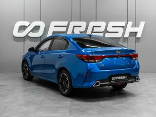 2021 Kia Rio IV Рестайлинг, синий, 1238000 рублей, вид 2