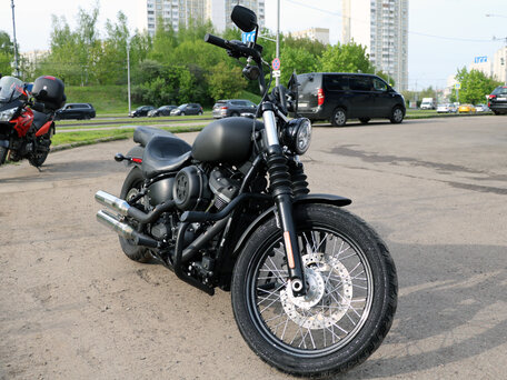 2019 Harley-Davidson Street Bob, серый, 1250000 рублей, вид 2