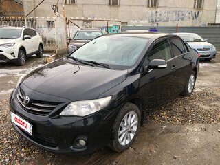 2012 Toyota Corolla X (E140, E150) Рестайлинг, чёрный, 1200000 рублей, вид 1
